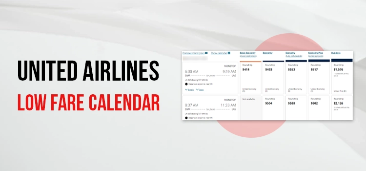 United Low Fare Calendar